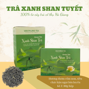 Trà Xanh Shan Tuyết Cổ Thụ (Hộp 80g)