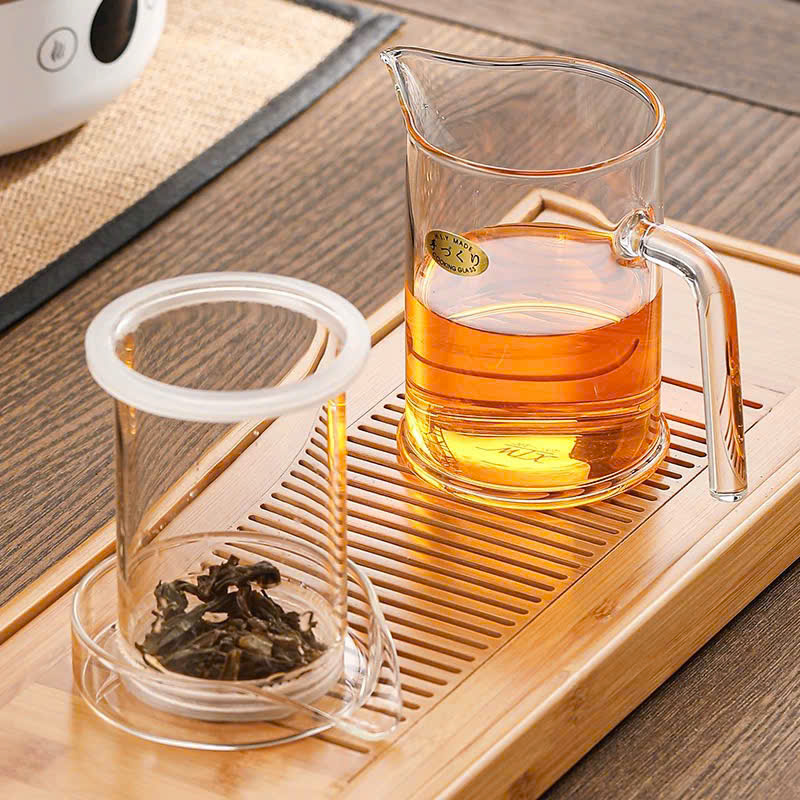 Cốc Pha Trà Thủy Tinh Chịu Nhiệt (Có lọc bã)